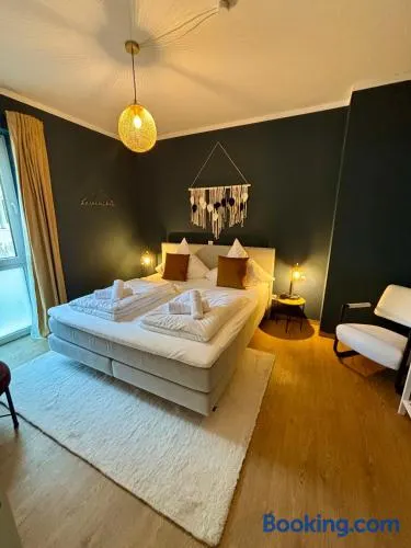 Klinik & Kurpark Parkplatz Barrierefreies Apartment Boxspringbett - Image 1