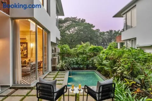 La Masillia by The Blue Kite - 2 BHK with Private Pool, 15 mins from Morjim Beach, Wifi, Peaceful location, Kitchen, Security, Patio - Image 1