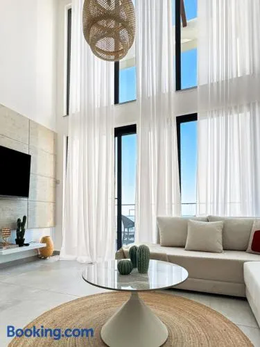 ELLI Azure Loft & 2-Floor Boho Duplex with Rooftop Terrace & Infinity View - Image 1