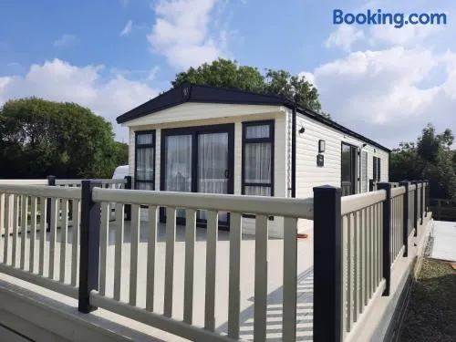 Sunset retreat lodge with large wrap around decking - Image 1