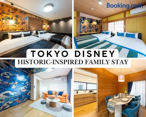 Family Stay for 10, Disney 15 Min, Free Parking, Tokyo Access - Image 1