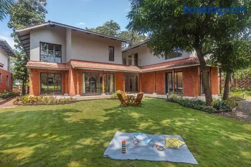SaffronStays Amavi - 4BHK Villa in Dapoli with Lawn & Tropical Garden, Perfect for Family Celebrations - Image 1