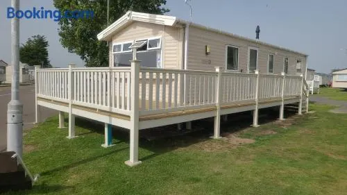 Pet Free Family Mobile Home Sleeps 8 with Large Secured Decking Sea Wick Holiday Park - Image 1