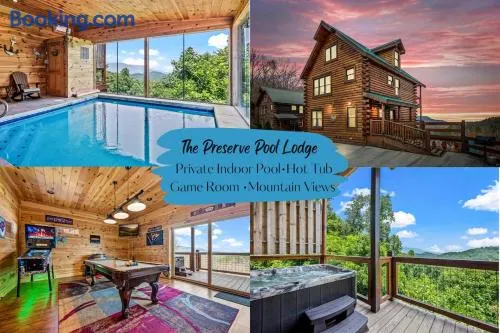 Fall Family Fun-Pool in Cabin-View-Games-Hot Tub - Image 1