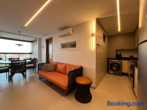 Apto completo em Cabedelo, proximo a João Pessoa com 2 quartos, cozinha completa e ar condicionado e varanda Gourmet - Image 1