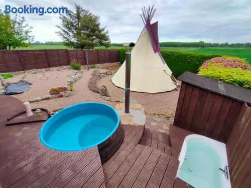 Private Speyside Tipi Retreat and Whisky Marrying Tun Hot Tub - Image 1