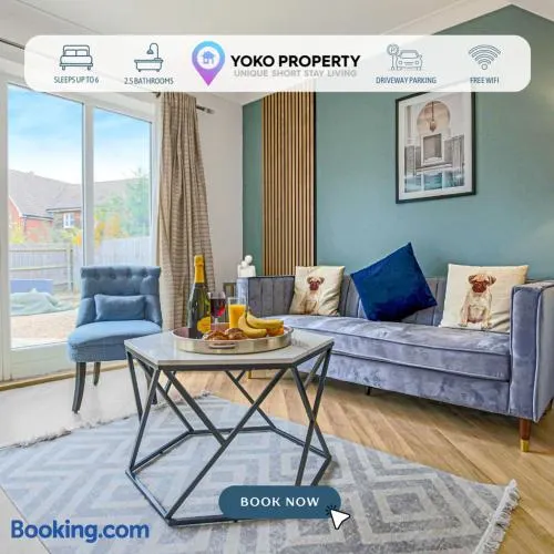 Middleton House • Sleeps 6 • Free Parking • Garden • Work Desk • Fast WiFi • Yoko Property - Image 1