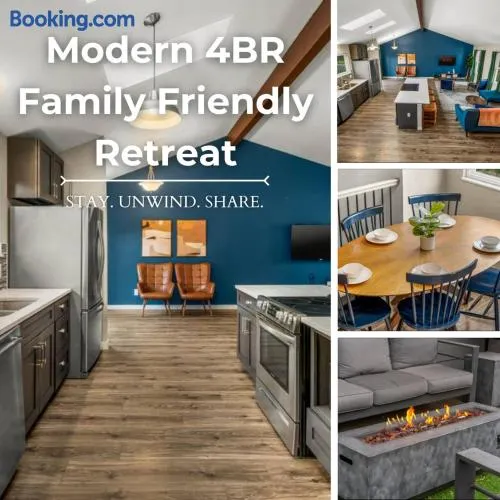 Modern 4BR Family Friendly Retreat with Hot tub - Image 1