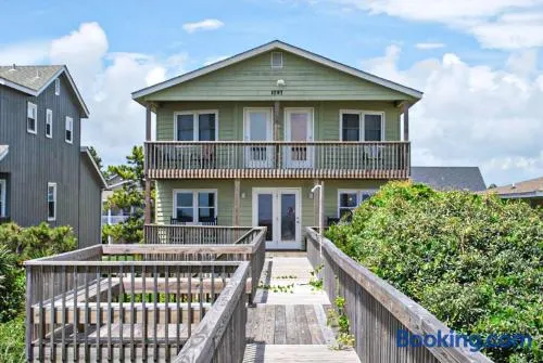 Beachfront Home with Covered Porches, Sundeck, Boardwalk, WiFi & Washer/Dryer - Image 1