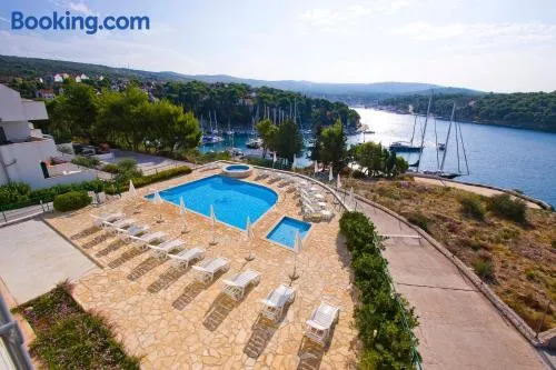 Apartment Milna - with Swimming Pool & Amazing Seaviews, above Bijaka Beach - Image 1
