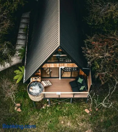 The Eco Cabin Tasmania - Cedar Hot Tub - Image 1