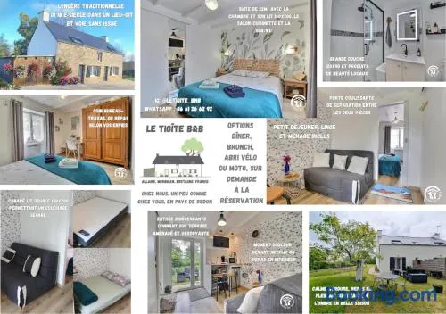 Le Tigîte B & B Suite avec entrée privée, petit dej, linge, produits de soin et ménage inclus - Image 1