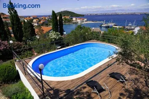 Zadar Kali Booking Franov Residence on island Ugljan with the pool, BBQ and beautiful sea-view! - Image 1