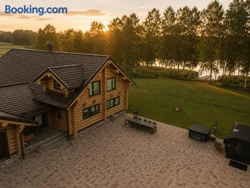 Private lakeside holiday house with fireplace, sauna, hot tub - Ezernams Dzintars - Image 1