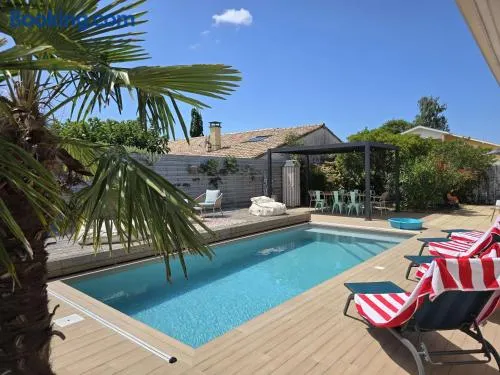 Villa 9 pers. avec piscine chauffée proche centre-ville, Biscarrosse - FR-1-877-38 - Image 1