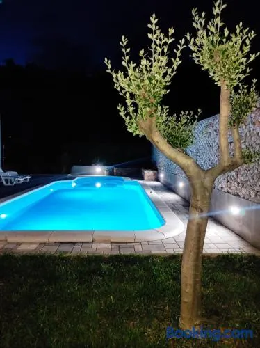 Village holiday apartman with heated pool Maslina - Image 1