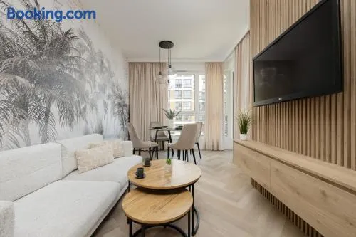 Elegant Mokotów Studio with Balcony and Parking by Noclegi Renters - Image 1