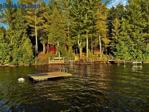 Well-appointed Adirondack cabin directly on 9-mile lake - Image 1