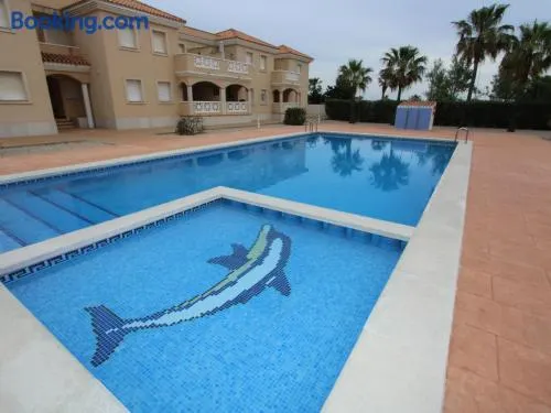 Vacaciones ideales: apto con piscina, cerca del mar, wifi, aire opcional, admite mascotas, playa perros - ES-184-11 - Image 1