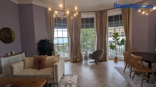 Grand Victorian Apartment with Sea Views & Balcony, Sleeps 5 - Image 1