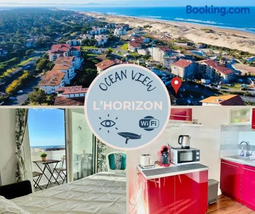 SEA view from BED 100M Beach, Free Parking, Surf - Image 1