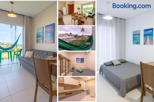 FLATS MAR'BELLA com Varanda para Relaxar e Praia pra Curtir, Cozinha Completa e Vaga na Garagem - Image 1