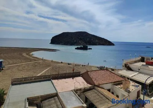 Sea view 3-bedroom flat in Puerto de Mazarron - Image 1