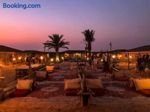 Evening Desert Safari with BBQ Dinner and Camping - Image 1