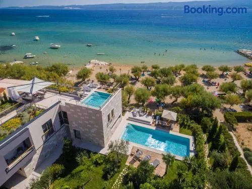 Luxury beachfront VILLA FLORES heated outdoor, indoor pool, whirlpool, sauna - Image 1