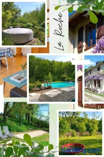 Les Glycines Gîtes - La Roche gîte - shared solar heated pool - garden spa - fenced garden for dogs - Image 1