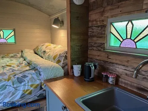 Bowhayes Farm - Camping & Glamping - Shepherd's Hut 'Pippin' - Image 1