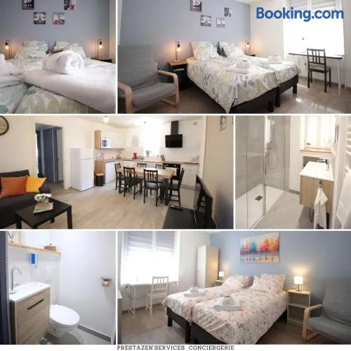 Les loges de Véro - RDC - Entièrement climatisé - Parking privé - Garage vélo moto - Rénové en 2025 - Classé 3 étoiles - 5 couchages - 2 ch - 1 canapé conv - WIFI - Boulangerie, petite restauration et restaurant à prox - À 5 mn du centre de Verdun - Image 1
