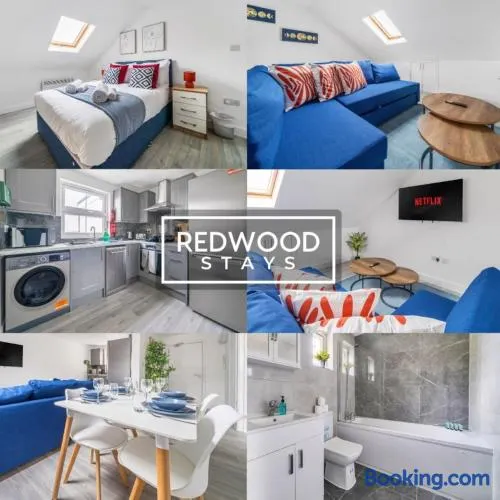 Centrally Located Serviced Apartments in Aldershot Town Centre, Free WiFi By Redwood Stays - Image 1