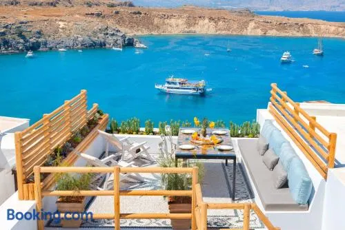 Lindos Shore Summer House with Jacuzzi and sea view !!! - Image 1