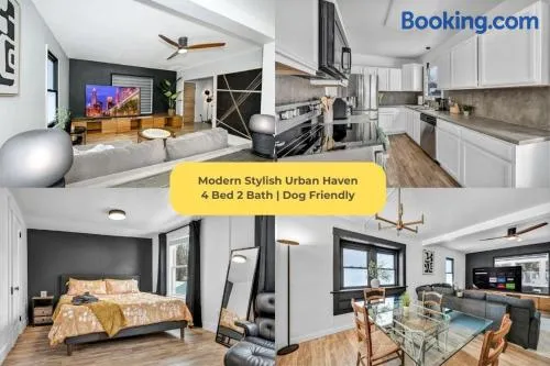 Modern Stylish Urban Haven 4 Bedroom 2 Bath - Dog Friendly - Image 1