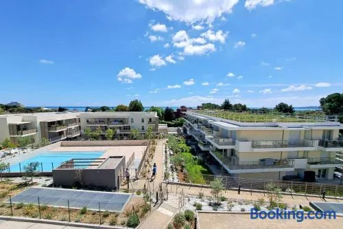 2B Near Vaugrenier AC terrace sea view swimming pool parking- BENAKEY - Image 1