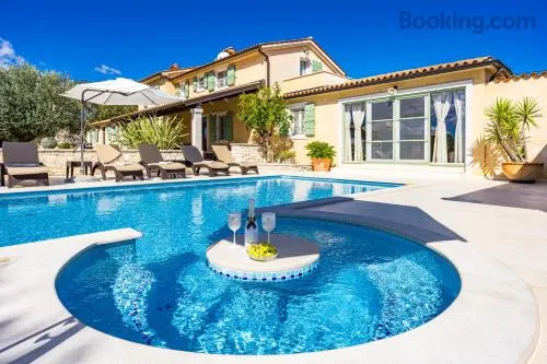 Villa Vlacich for 8 people near Labin - Rabac with heated pool, sea view & kids playground - only 2 km from the beach - Image 1