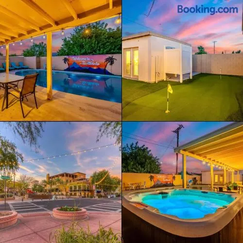 Scottsdale 4 Bedroom Vacation Home with Pool, Hot Tub, and Mini Golf Near Old Town and Dining! Great for Families! Near Airport! - Image 1