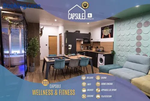 Capsule Wellness - sauna - balneo - machine de sport privatif - PS5 - 2 chambres - Image 1