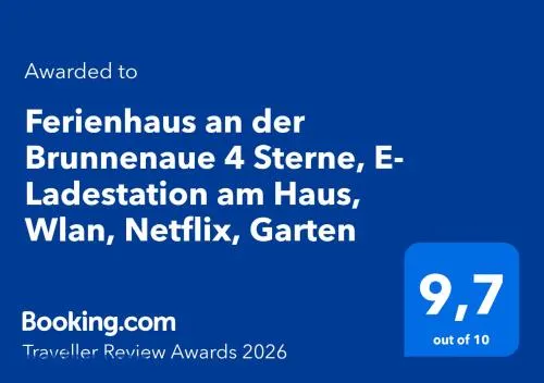 Ferienhaus an der Brunnenaue 4 Sterne, E-Ladestation am Haus, Wlan, Netflix, Garten - Image 1