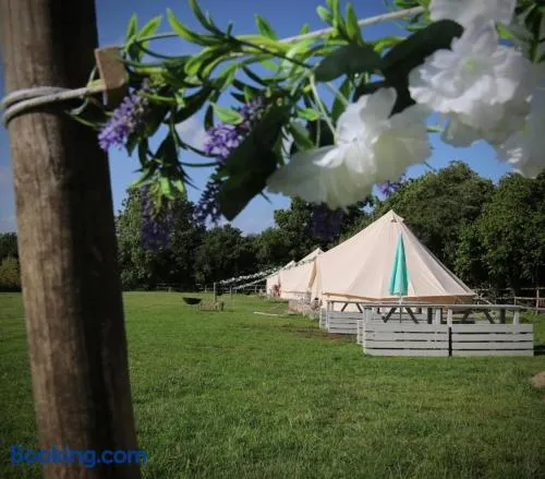 Hopgarden Glamping and camping - Luxury furnished Bell tents & Shepherd huts plus camp field to pitch your own tents - Image 1