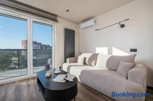 Air Conditioned Studio with Mountain View, Parking and Balcony by Noclegi Renters - Image 1