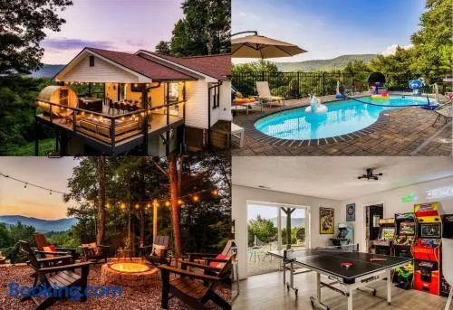 Heated Pool Open! Mountain Views! HotTub! Sauna! Arcade - Image 1