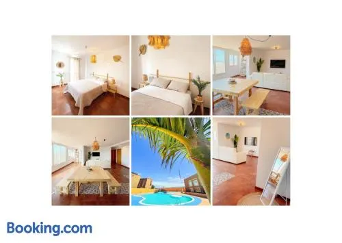 Big Spacious Casa Bamboo Apartment Corralejo Relax, Pool and Parking - Image 1