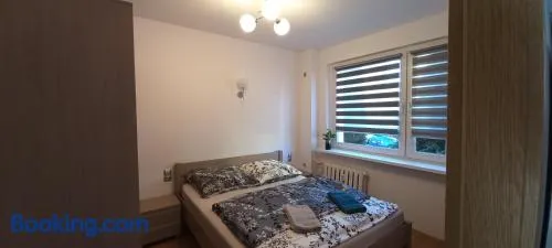 Apartament JUKI, mieszkanie obok Katowice Wynajem na doby, krótkoterminowy, 2 pokoje balkon, 50m2,- po kapitalnym remoncie 2-ga sypialnia jest częścią salonu blisko Centrum Leczenia Oparzeń 2,5 km - Image 1