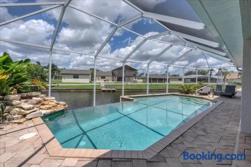 Relaxing Cape Coral Villa 1000: Pool on the Canal - Image 1