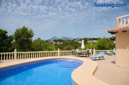 Villa with pool and hot tub on golf course - Image 1