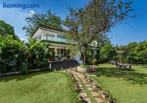 SaffronStays 7 Seas - 7BR pool villa with gazebo, bar & lawn, perfect for celebrations near Mandwa Jetty - Image 1