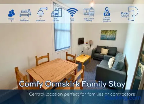 Comfy Ormskirk Family Stay by PolkaStays - Image 1