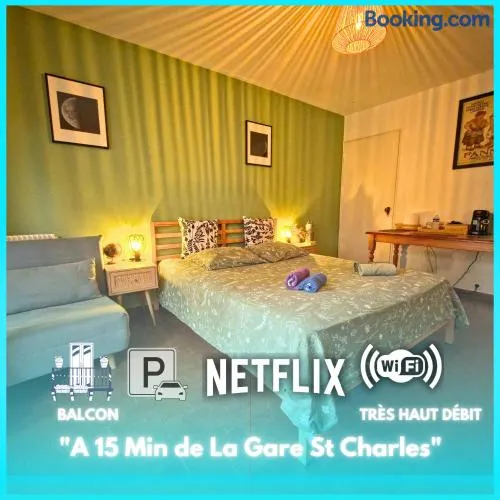 Létizia Balcon & Parking Privé - Belle de Mai - Image 1